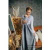 Zavinovací šátek Lenny Lamb - LITTLE HERRINGBONE GREY (Velikost 3,6 m)