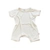 Dětský letní bambusový overal (Velikost 92, Barva Čistě bílá)