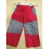 Dětské kalhoty Fantom kombinované s kostkou a podšívkou - doprodej, vel. 86