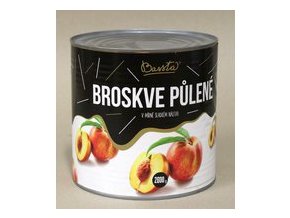 Broskve půlené 2600g