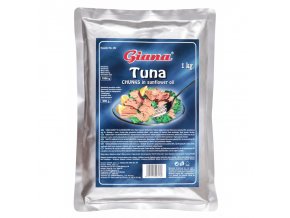 tunak kousky ve slunecnicovem oleji 1000g