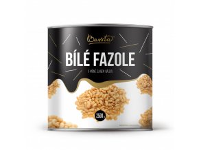 fazole bila sterilovana plech 2500g