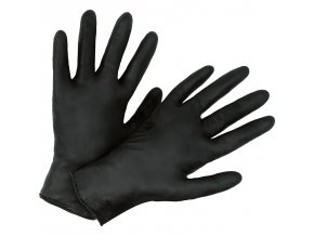 Černé nitrilové rukavice L - balení 100ks