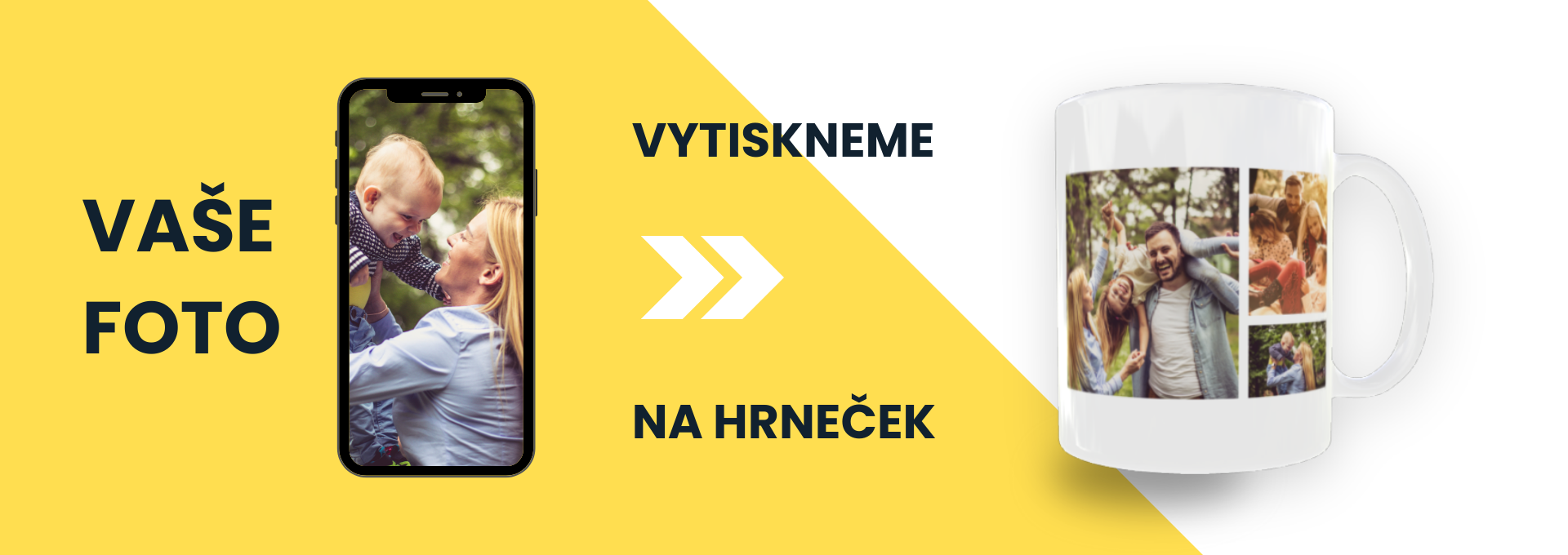 Potisk hrnků vlastní fotografií