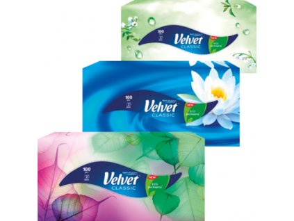 velvet classic 2vrstve papirove kapesniky 100 ks