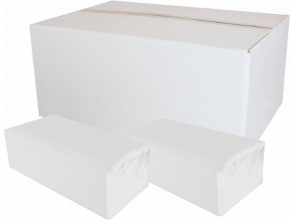 Papírové ručníky ZZ bílé 2vr.celuloza 4000ks (246)