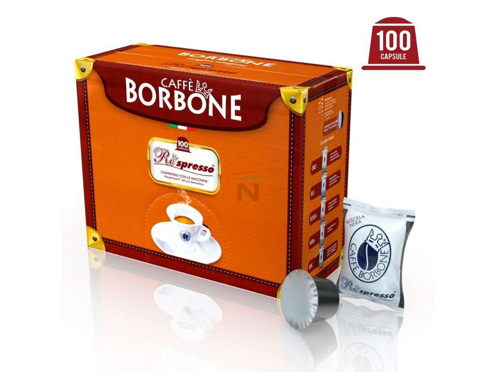 CAFFE' BORBONE 100 CAPSULE COMPATIBILI NESPRESSO MISCELA NERA