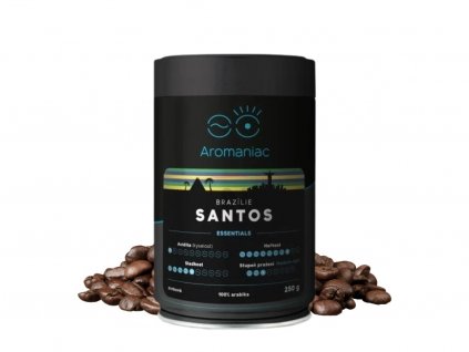 cerstve prazena kava brazilie santos zrnkova 250 g