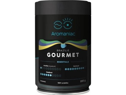 Aromaniac Čerstvě pražená Káva Brazílie Gourmet instantní Dóza 200g