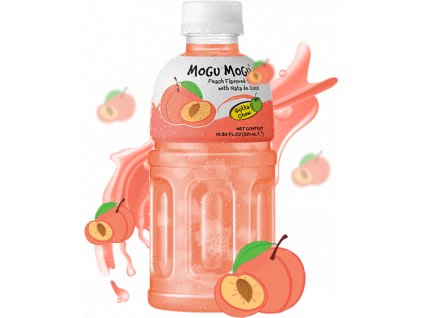 mogu mogu peach flavored drink whit nata de coca nejkafe cz