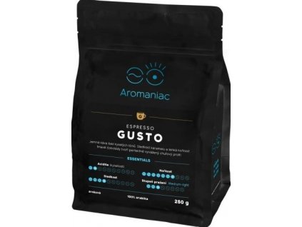 aromaniac espresso gusto mletá 250g nejkafe cz