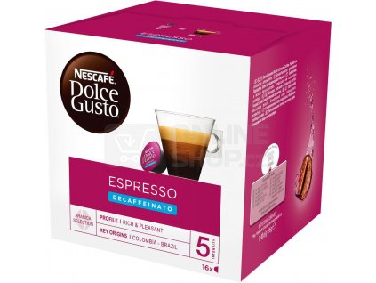 nescafe dolce gusto espresso decaffeinato kavove kapsle 16 ks nejkafe