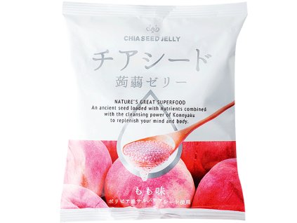 wakashou chia seed jelly peach 165g nejkafe