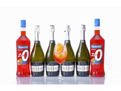 Nealko aperol set Aperitif Zero 2 x 1000 ml , 4x Nealko Prosecco Scavi and Ray Nejkafe cz