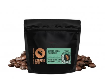 stretto costa rica tarrazu zrnkova kava 250g