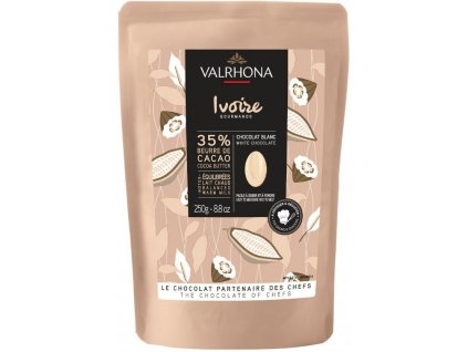 valrhona feves cokolada ivoire 35 250g nejkafe cz