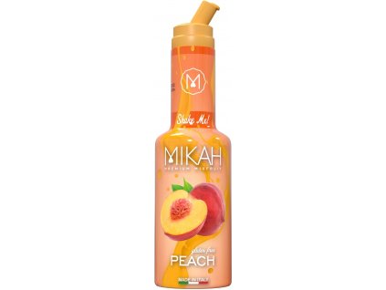 mikah peach premium puree 750ml nejkafe cz