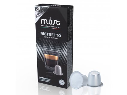 must ristreto espresso intenso kapsle nespresso nejkafe cz