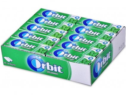 orbit spearmint 30ks karton nejkafe