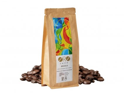 oro caffe 100 arabica brasile zrnkova kava 250 g