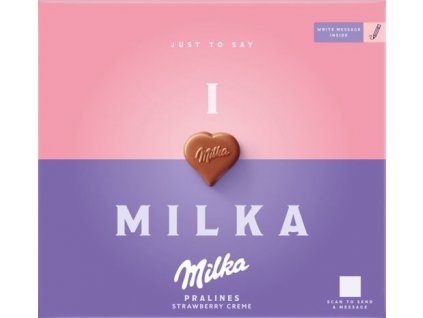 Milka I Love Milka Strawberry 110g nejkafe cz