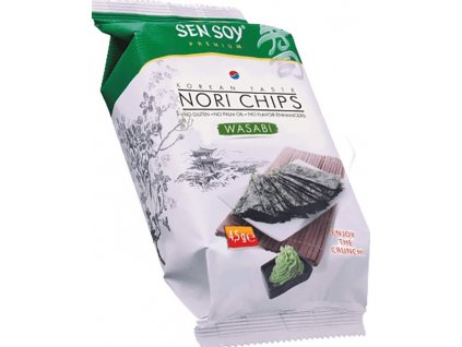 sen soy koresjke rasy nori chips wasabi 4 5g nejkafe cz