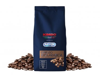 delonghi kimbo espresso 100 arabica zrnkova kava 1 kg nejkafe cz