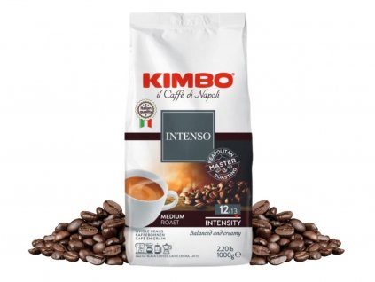 zrnkova kava kimbo aroma intenso 1000g nejkafe cz
