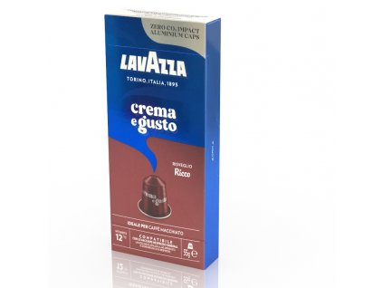 lavazza crema e gusto ricco alu kapsle do nespresso 10 ks nejkafe cz