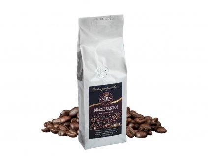 aira coffee brazil santos zrnkova kava 250 g
