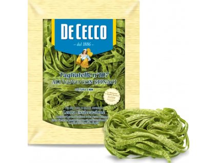 de cecco tagkiatelle no 107 spenat 250g nejkafe cz