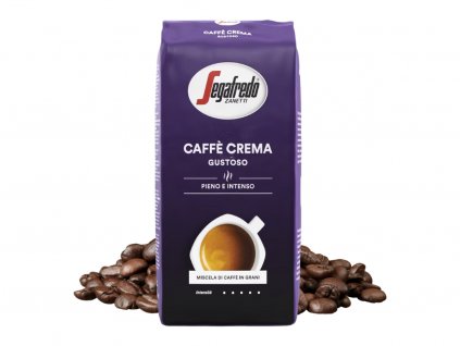 segafredo caffe crema gustoso zrnkova kava 1kg