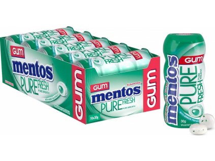 mentos pure fresh spearmint karton 10ks nejkafe cz