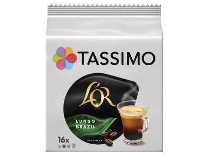 tassimo l or cafe lungo brazil kapsle 16 ks