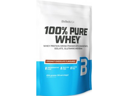 biotech pure whey 100% coconut chocolate 454g nejkafe cz
