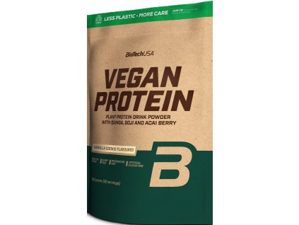 biotech vegan protein vanilla 500g nejkafe cz