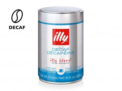 mleta kava illy decaffeinated bezkofeinova kava 100 arabica 250g