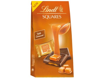 Lindt Squares Milk Caramel 144 g nejkafe cz