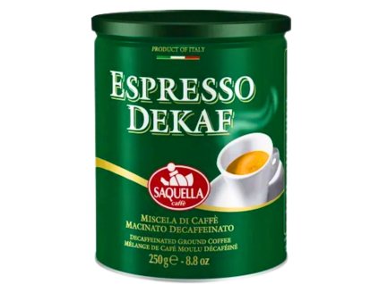 saquella espresso dekaf mleta kava doza 250g