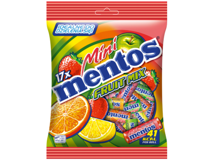 Mentos mini ovocné 17x10,5g