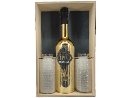 Bepi Tosolini Grappa Vite d’Oro Barrique 40% 0,5l a 2 sklenice