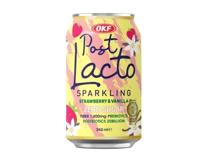 OKF PostLacto Strawberry a Vanilla Drink Zero Sugar  350 ml
