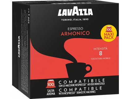 100 capsule lavazza espresso armonico compatibili nespresso