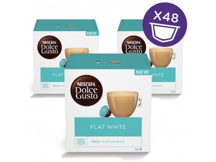 Nescafé Dolce Gusto Flat White 3 BALENÍ 3x16ks kapslí