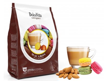 dolce vita cappucino makronky mandle do dolce gusto italfoods nejkafe cz