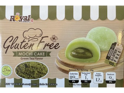 Japonské Koláčky Mochi Royal FAMILY s příchutí zeleného čaje 210g