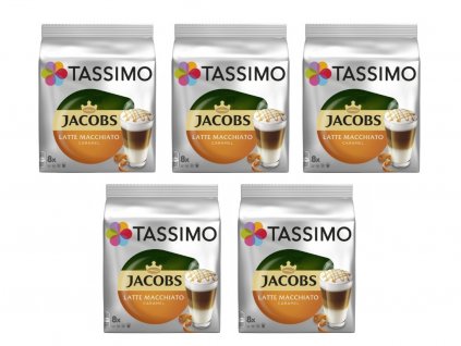 tassimo latte macchiato karamel 16 kapsli 8 napoju karton 5 baleni