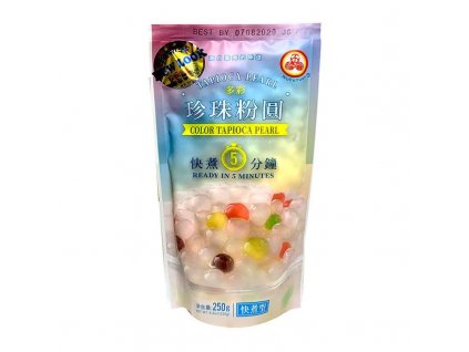 wufuyuan tapioca tapioka colored kuličky 250g nejkafe cz