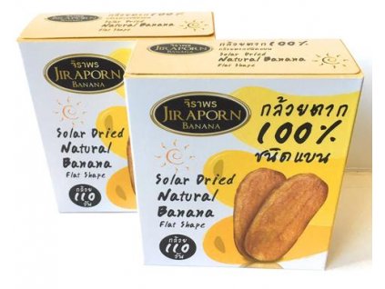 Jir Aporn solar dried banana flat shape