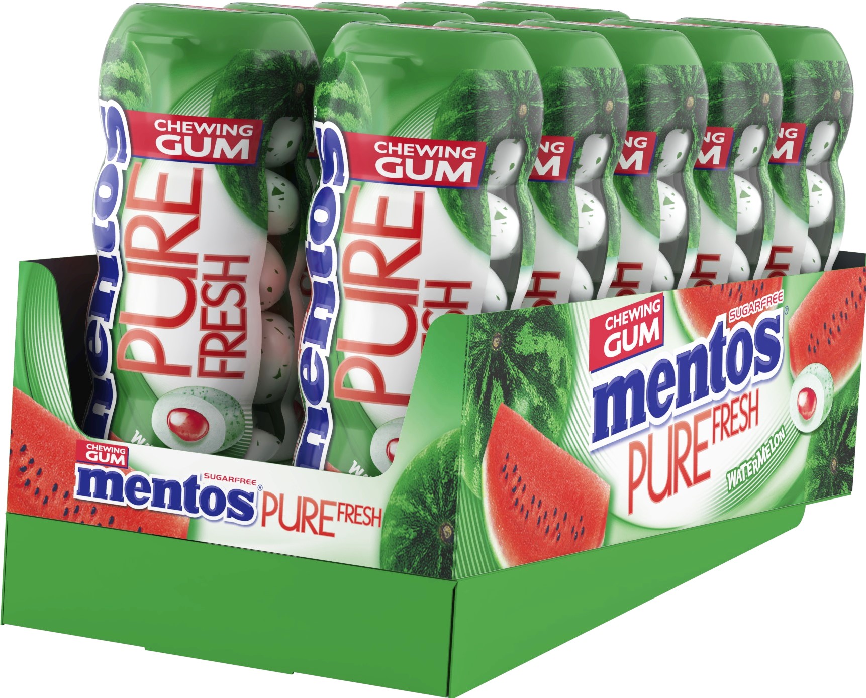 Mentos Pure Fresh Gum Watermelon 10 x 30 g ⇒ 259 Kč - ️ Mentos | Nejkafe.cz
